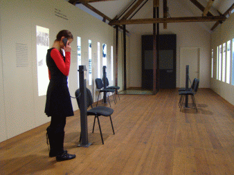 Blick in die Dauerausstellung der Gedenkstätte Pirna-Sonnenstein am 3. Dezember 2008