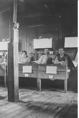 Kranke italienische Militärinternierte im Lazarett nach der Befreiung des Lagers, Archiv der Gedenkstätte Ehrenhain Zeithain 