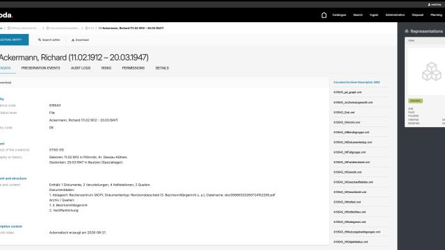 Screenshot RODA
