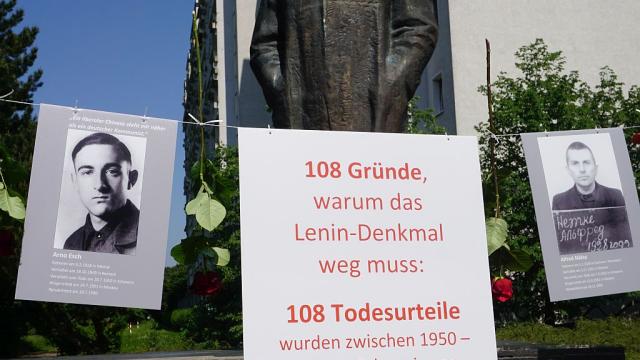 Lenin-Denkmal in Schwerin, Lagergemeinschaft Workuta/Gulag Sowjetunion