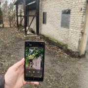 Der Audioguide an der Station zum ehemaligen Wachkommando (© StSG | GSPS)