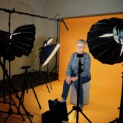 Yvonne Blackert, Tochter von Walter Janka, beim Interview am 27. September 2024 in der Gedenkstätte Bautzen (© Lothar Blackert)