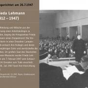 Karteikarte für die am Münchner Platz hingerichtete Frieda Lehmann (© Stiftung Sächsische Gedenkstätten)