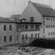 Außenaufnahme des Jugendgefängnisses in Torgau, ca. 1960 (© Archiv Stiftung Sächsische Gedenkstätten/DIZ Torgau)