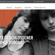 Screenshot der Startseite der neuen Homepage