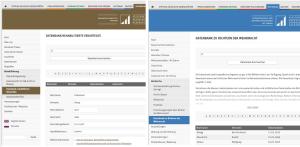 Screenshot Datenbanken Dokumentationsstelle Dresden und DIZ Torgau