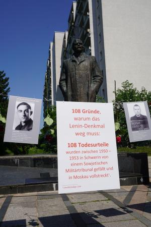Lenin-Denkmal in Schwerin, Lagergemeinschaft Workuta/Gulag Sowjetunion
