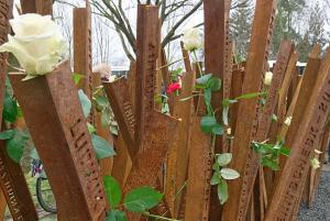 Neugestaltetes Mahnmal Leipzig-Abtnaundorf