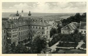 Ansicht der Anstalt Kosmonosy, um 1930