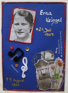 Gedenktafel für Erna Kriegel