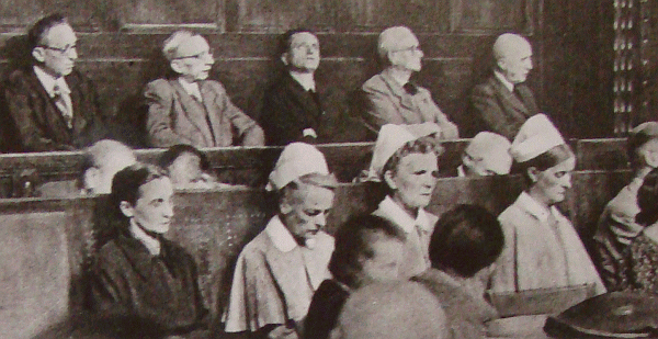 Anklagebank Euthanasie-Prozess 1947