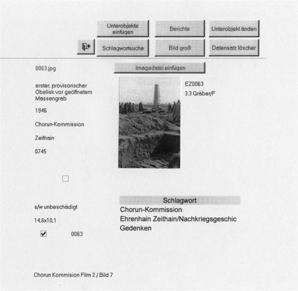 Datenblatt Fotodatenbank Zeithain